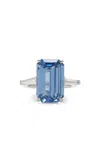 Piranesi Platinum Diamond And Sapphire Ring In Blue