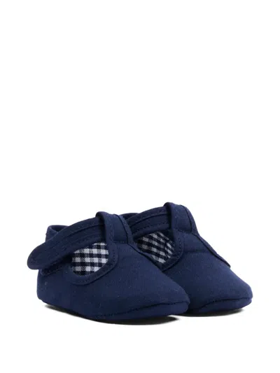 Pisamonas Babies' Strap Canvas Pre-walkers In Blue