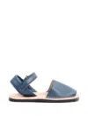 Pisamonas Strap Leather Sandals In Blue