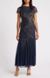Pisarro Nights Beaded Gown In Multi