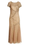 PISARRO NIGHTS BEADED GOWN