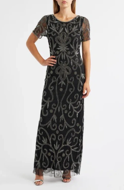 Pisarro Nights Beaded Gown In Multi