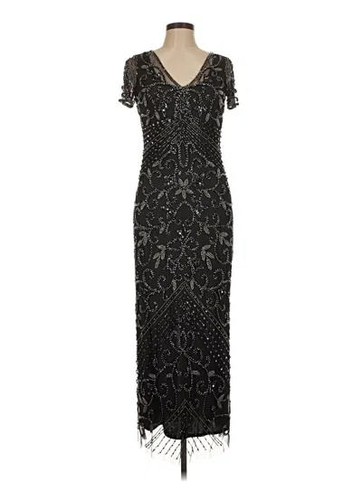 Pre-owned Pisarro Nights Cocktail Dress In Black