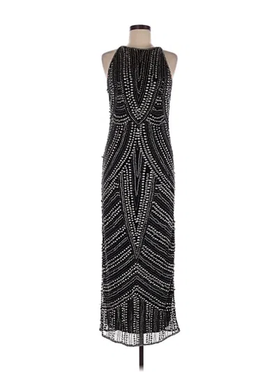 Pre-owned Pisarro Nights Cocktail Dress In Black
