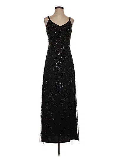 Pre-owned Pisarro Nights Cocktail Dress In Black