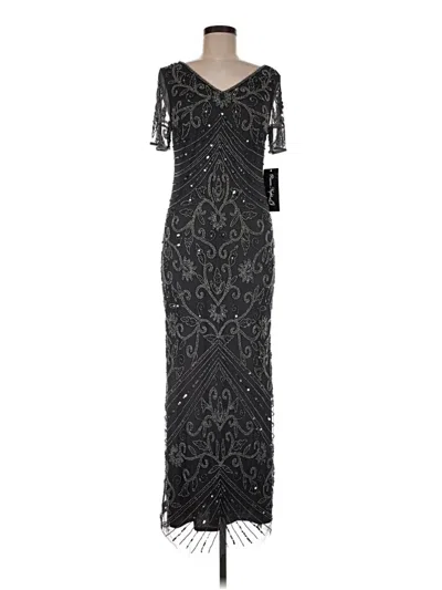 Pre-owned Pisarro Nights Cocktail Dress In Black