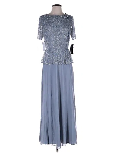 Pre-owned Pisarro Nights Cocktail Dress In Blue