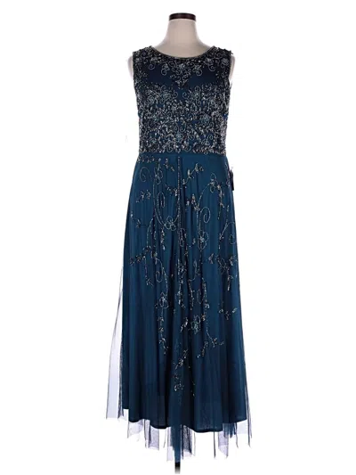Pre-owned Pisarro Nights Cocktail Dress In Blue