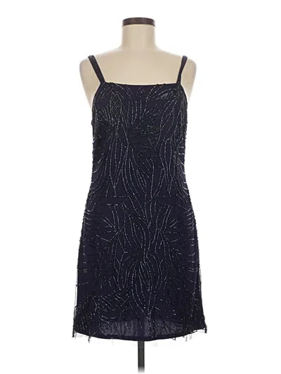 Pre-owned Pisarro Nights Cocktail Dress In Blue