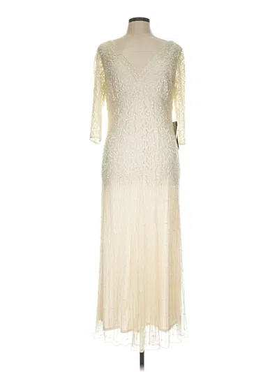 Pre-owned Pisarro Nights Cocktail Dress In Ivory