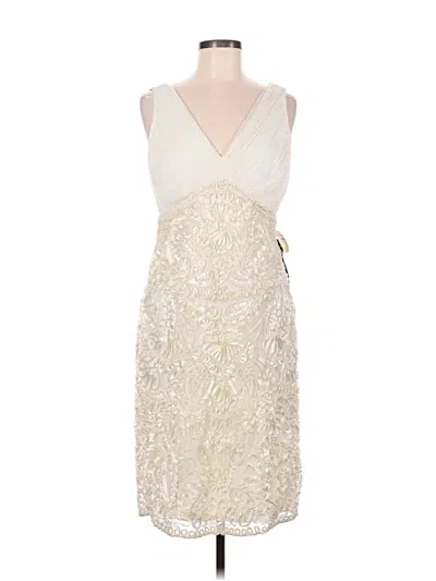 Pre-owned Pisarro Nights Cocktail Dress In Ivory