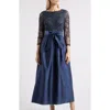 Pisarro Nights Embellished Cocktail Dress In Navy