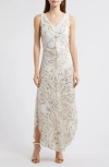 Pisarro Nights Embellished Sleeveless Evening Dress In Ivory 156