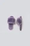 PISSENLIT SHERPA SLIPPERS IN LILAC