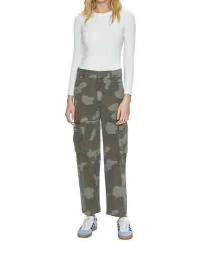 Pistola Addie High Rise Cargo Trouser In Camo In Multi