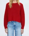 Pistola Adina Textured Sweater In Rouge In Red
