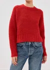 Pistola Adina Textured Sweater In Rouge In Red
