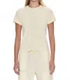 Pistola Alba Baby Tee In Lemonade In White