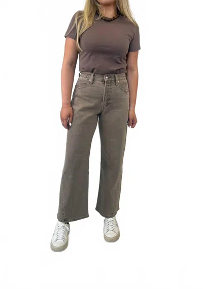 Pistola Alba Baby Tee Top In Mink In Gray
