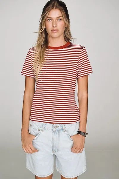Pistola Alba Shrunken Tee In Red
