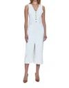 Pistola Alex Denim Button-front Midi Dress In White