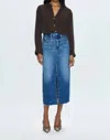 Pistola Alice Denim Midi Skirt In Fairfax In Blue