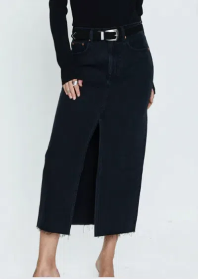 Pistola Alice Midi Skirt In Black Wash