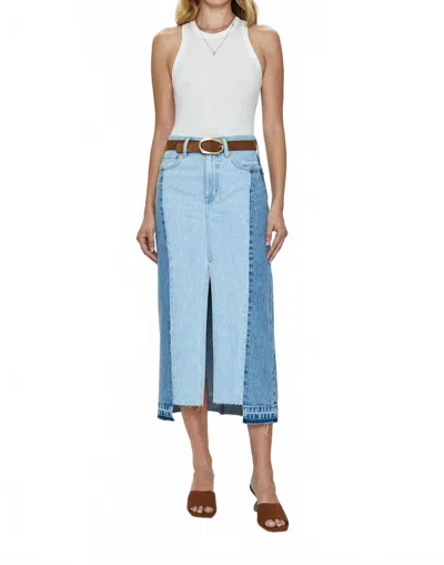 Pistola Alice Midi Skirt In Palais In Blue