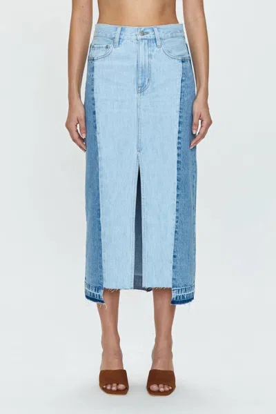 PISTOLA ALICE MIDI SKIRT IN SPLICED PALAIS