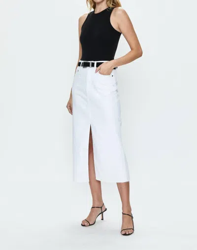 PISTOLA ALICE MIDI SKIRT IN WHITE