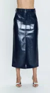 Pistola Alice Utility Faux Leather Midi Skirt In Multi