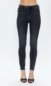 Pistola Aline High Rise Skinny Jeans In Dark Stone Vintage In Grey