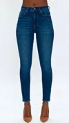 Pistola Aline High Rise Skinny Jeans In Rosslyn In Multi