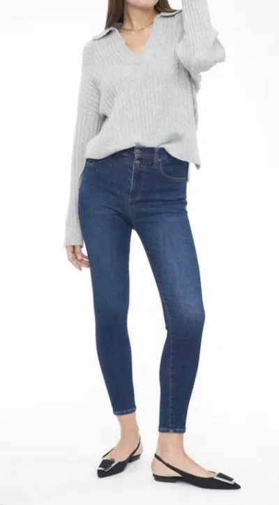 Pistola Aline High Rise Skinny Jeans Metropolitan In Blue