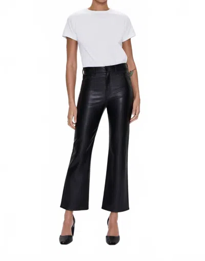 Pistola Alley High Rise Vintage Ankle Bootcut Jeans In Oynx In Black