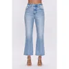 Pistola Ally Crop Flare Jeans In Blue
