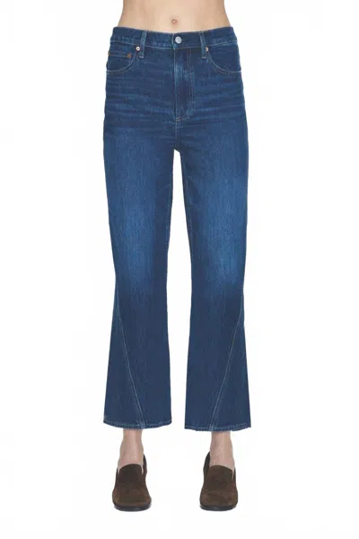 Pistola Ally Cropped Straight Leg In Lafayette In Blue