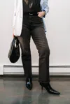 Pistola Ally High Rise Ankle Boot Jeans In Black In Black