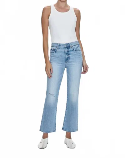 Pistola Ally High Rise Ankle Bootcut Jean In Scholar Distressed In Blue
