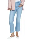 Pistola Cassie High Waist Crop Straight Leg Jeans In Blue