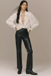Pistola Ally High-rise Vintage Ankle Bootcut Pants In Black