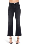 Pistola Ally High Waist Crop Bootcut Jeans In Black