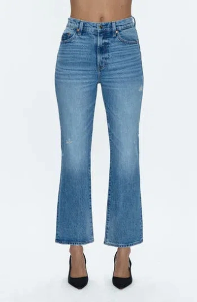 PISTOLA PISTOLA ALLY RAW STEP HEM HIGH WAIST CROP BOOTCUT JEANS