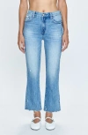 Pistola Ally Raw Step Hem High Waist Crop Bootcut Jeans In Wayfarer Vintage