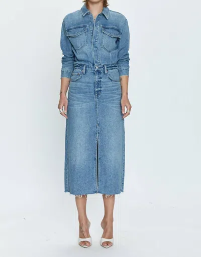 PISTOLA AMIRA DENIM DRESS IN MARCEL