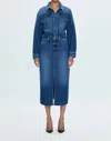Pistola Amira Denim Midi Dress In Social
