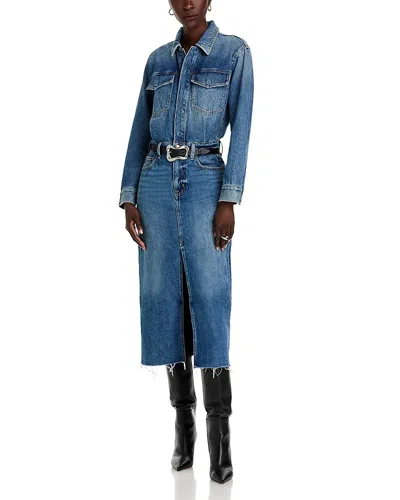 Pistola Amira Denim Midi Dress In Social