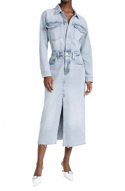 Pistola Amira Midi Dress In Riviera In Blue