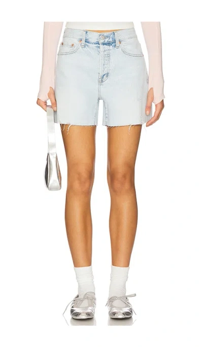 Pistola Andie High Rise Vintage Cut Off Short In Blue