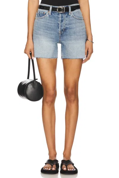 Pistola Andie High Rise Vintage Cut Off Short In Notion In Gold
